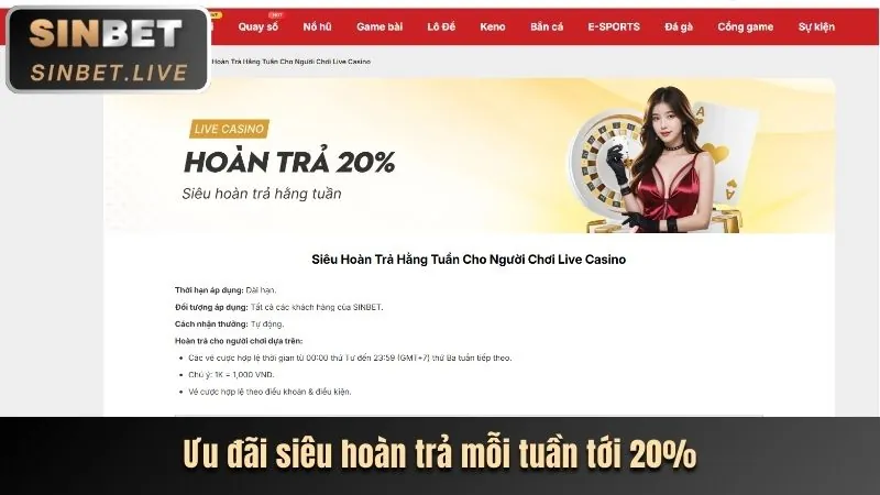 Ưu đãi thể thao và casino 33win02